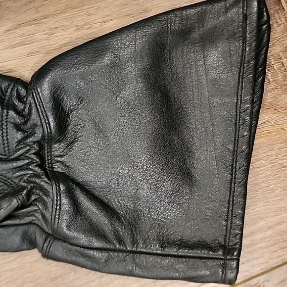 Harley-Davidson Gloves Black Leather Padded Motorcycle Riding Ladies Size Small - Picture 11 of 12